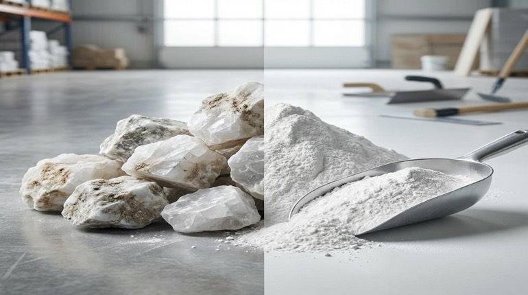 Gypsum Lumps and Powder